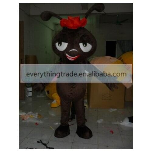 New arrival Cute Adult cartoon cute black little ant mascot costume suit fancy dress mascot party costumes