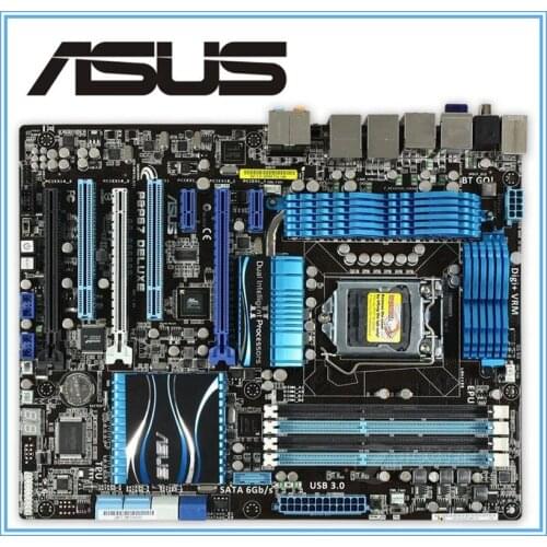Original motherboard for ASUS P8P67 Deluxe DDR3 LGA 1155 for I3 I5 I7 32nm CPU 32GB USB3.0 SATA3 P67 Desktop motherboard
