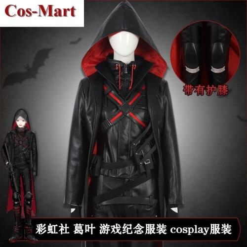 Hot Anime Vtuber Kuzuha Cosplay Costume Handsome Leather Combat Uniforms Full Set Unisex Activity Party Role Play Clothing S-3XL