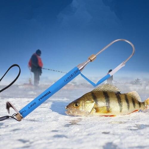 Factory Direct Stainless Steel Ice Fishing Tools Fish Grip Multi-Purpose Grips Telescopic Fishing Grip Supplies