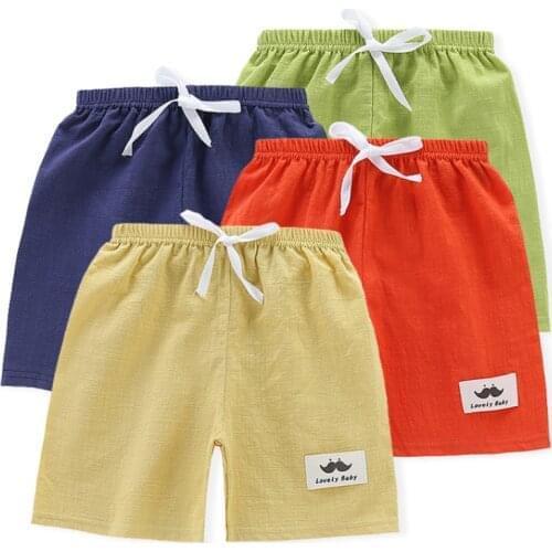 Kids Cotton Shorts Infant Baby Boys Girls Shorts Summer Clothing Beach Short Sports Pants Kids Panties for 4 6 8 10 12 Yrs Child