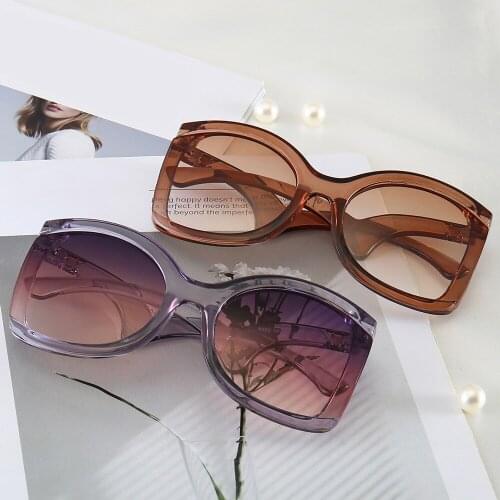 PAMASEN Wavy temple UV400 Fashion Rivet Sun Glasses Female Eyewear Luxury Sunglasses For Women 2019 Goggle UV400