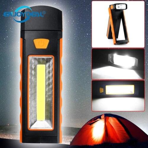 LED Flashlight Outdoor camping lanterns Portable Lighting USB 3W COB Led Flashlight Work Lamp Magnetic Flashlight hand torch