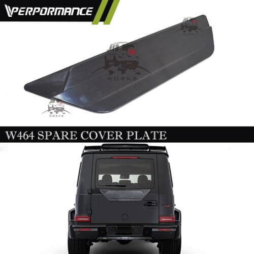 W464 tire cover plate for g class w463a rear door attachment 2020y g63 carbon fiber tyre cover trims with B logo PP material