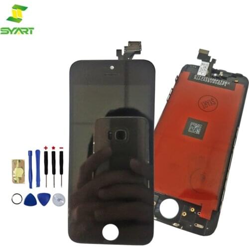 SYART highScreen For iPhone 5 LCD Screen Display Black White Replacement Digitizer Touch Screen For iPhone 5 5G LCD