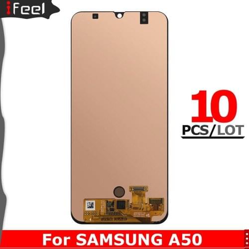 10PCS/Lot LCD + Frame For Samsung Galaxy A50 SM-A505FN/DS A505F/DS A505 LCD Display Touch Screen Digitizer Assembly
