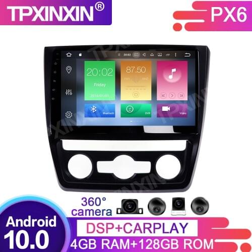 128G Android 10 For Skoda Yeti 5L 2009-2014 Car Multimedia Player GPS Navigation Headunit Auto Radio Audio Stereo Tape Recorder