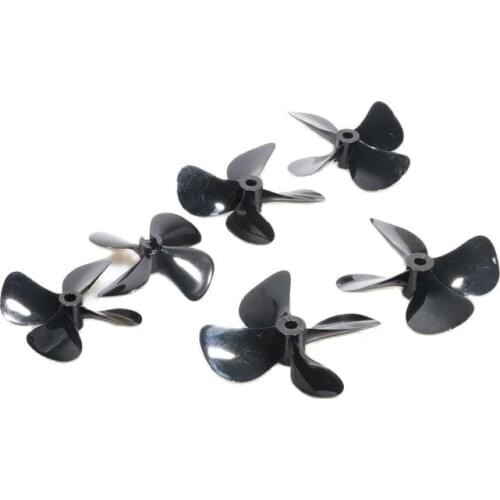 3Pairs Fully Immersed Underwater 4-Blades Propeller 4mm/5mm Shaft Forward Reverse PC Props for RC Tug Bait Fish Boat Spare Parts