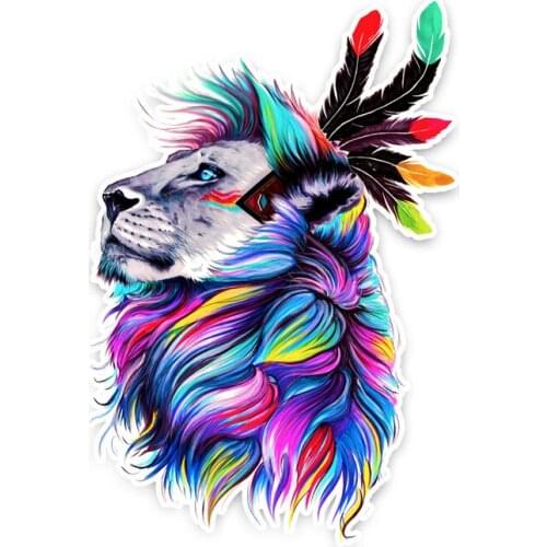 Car Stickers Decor Motorcycle Decals Animal Lion Decorative Accessories Creative Sunscreen Waterproof PVC,18cm*12cm