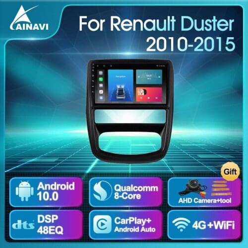 Car Radio Android 10 QLED For Renault Duster 1 2010-2015 Auto Stereo Multimedia Video Player Navigation GPS Android Auto Carplay