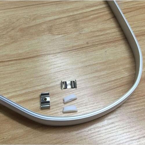 Free Shiping New design ! Bendable flexible aluminum led profile with milky or transparent cover and end caps and clips