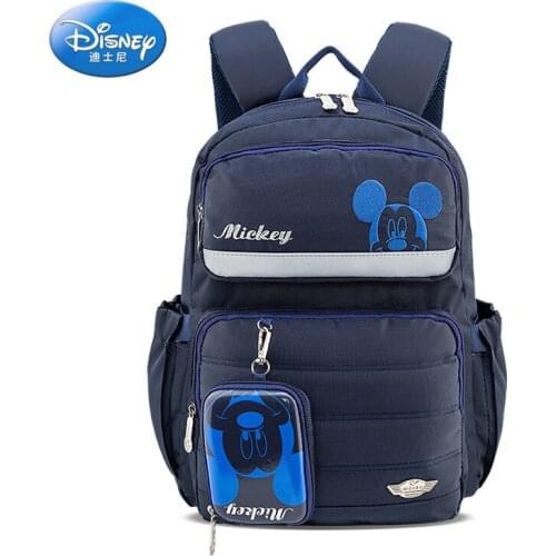 Disney Schoolbag Childrens Mickey Mouse Large Capacity Boy Travel Bag Girl Shoulder Bag Women Handbag