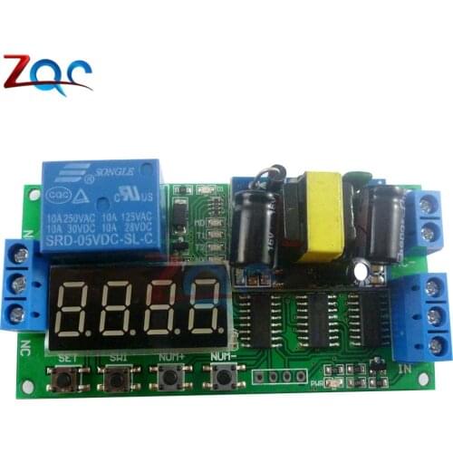 IO23B01 AC 110V 220V Converter Multifunction Self-lock Relay PLC Cycle Timer Module Delay Time Switch