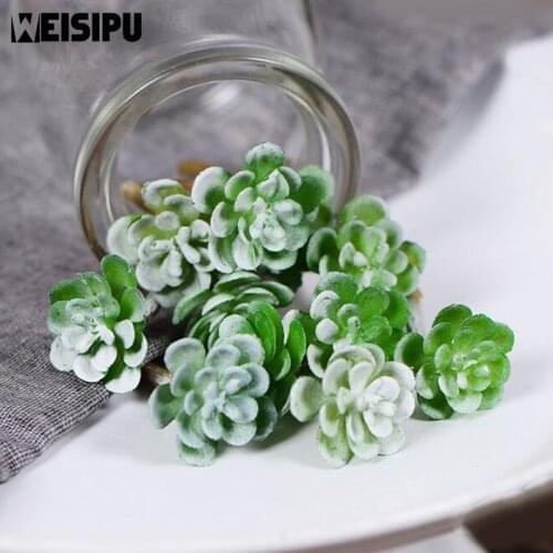 20PCS/Lot Artificial Land Rare Plants Succulent Grass Plant Landscape Fake Flower Home Garden Decor Wedding Decoration