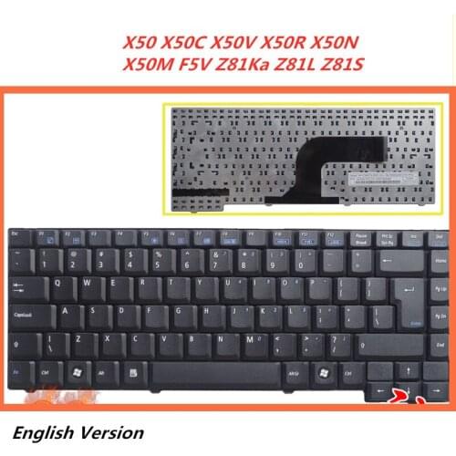 Laptop English Keyboard For Asus X50 X50C X50V X50R X50N X50M F5V Z81Ka Z81L Z81S notebook Replacement layout Keyboard