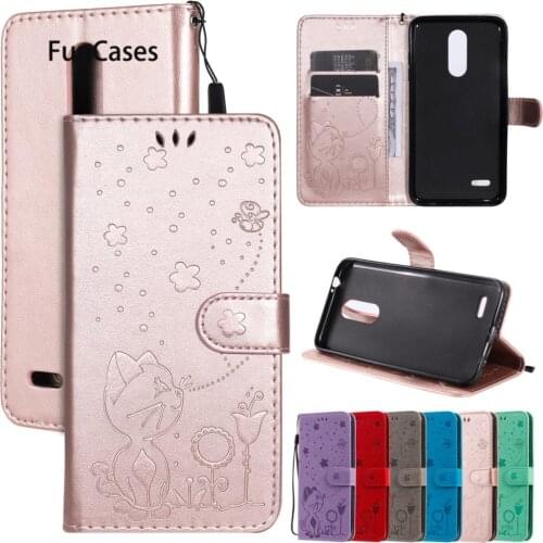 Hot Selling Holder Cases For capa LG K10 2018 US Capinhas Cover phone Cellular LG K10 2018 US telefoon PU Leather Book Wallet