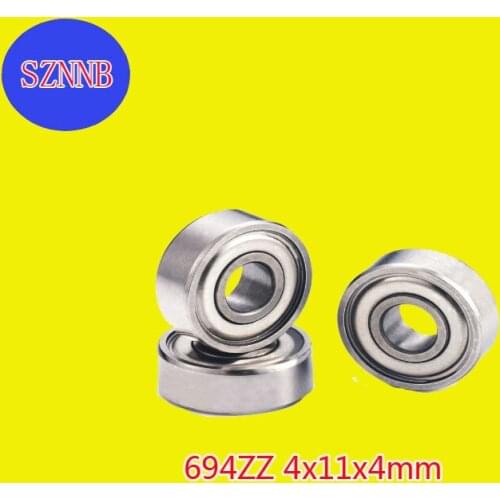 1pcs miniature ball bearing deep groove ball 694zz R-1140 4x11x4mm high precision noiseless bearing steel abec-5 miniature beari