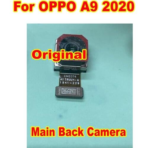 Original Tested Working Main Big Rear View Back Camera Module For OPPO A9 2020 A11x Mobile Phone Flex Cable Parts