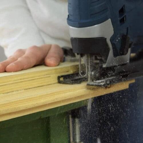 20Pcs T344D Jig Saw Blades Set, HCS 6-Inch 6TPI T-Shank Contractor Straight-Cut Jig Saw Blade for Wood Core Plywood