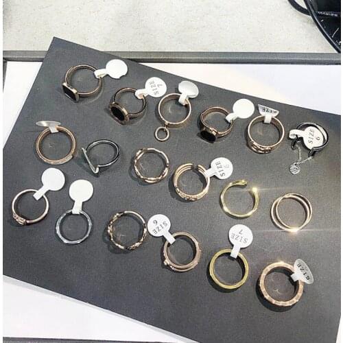 New classic ring finger ring girls jewelry plated with 18k titanium steel For Women and Men mens gifts