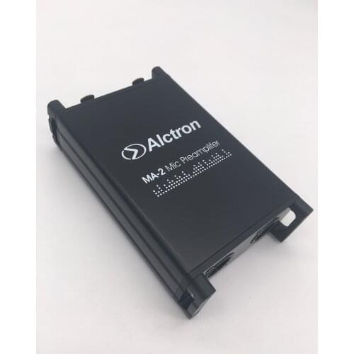 Alctron MA-2 mic amp professional dual channel microphone preamplifier dynamic and passive ribbon mic preamp