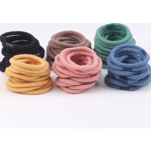 20Pcs/Lot Fashion Women Girls Rubber Bands Ponytail Holder Elastic Hairbands Simple Solid Hair Accessories Scrunchie