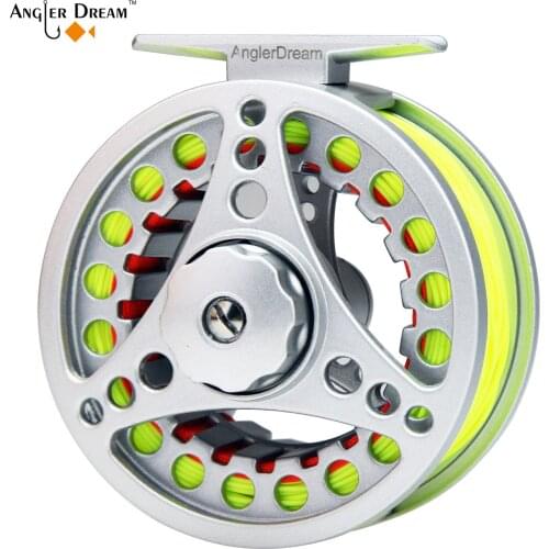Angler Dream Fly Fishing Reel 3/4 5/6 7/8 WT with Line Combo Die-Casting Reel Fly Fishing Line Floating Braided Backing Line