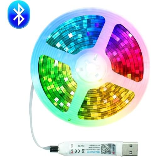 LED Strips Light USB Bluetooth 5050 SMD 0.5M 1M 2M 3M 4M 5M DC5V Waterproof Flexible Diode TV Desktop Screen Background Lighting