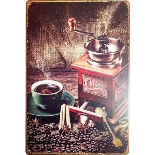 Freshly Brewed Coffee Tin Sign Wall Retro Metal Bar Pub Poster Metal tin Sign 12 X 8