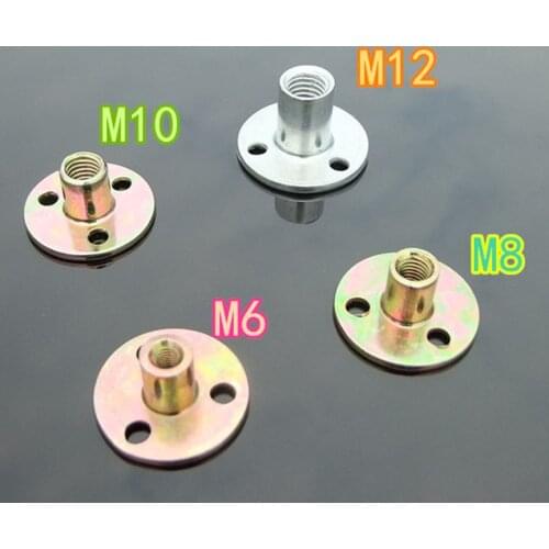 Three Holes Locking Flange Nut M6 M8 M10 M12 Iron Metal Thread Flange Coupling Galvanized Nut