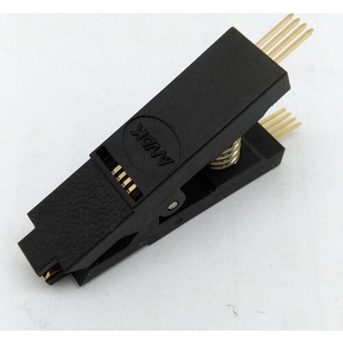 100PCS Free Shipping BIOS SOP8 SOIC8 Original Straight Test Clip Pin Pitch1.27mm Universal Body Non-Dismantling Programming Clip