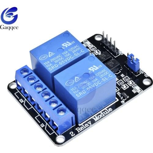 5PCS/Lot DC 5V 12V 24V 2 Channel Relay Module with Optocoupler Relay Output 2 way Relay Module for Arduino AVR TTL logic