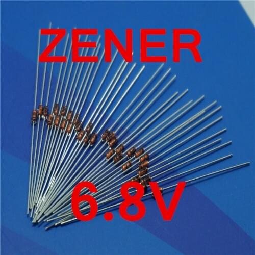 500 pcs/lot )6.8V 1/2W Zener Diode, 0.5 Watt, DO-35 Package