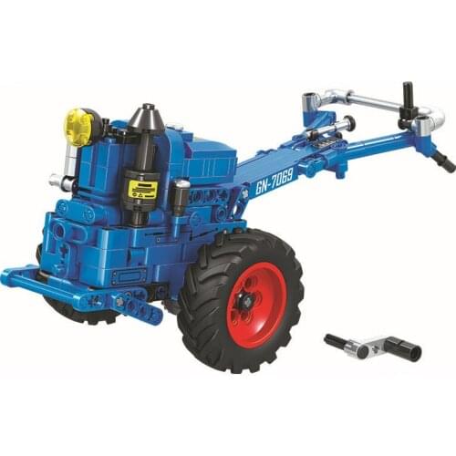 7069 248pcs Technic Series Walking Tractor Buidling Blocks Set DIY Bricks Toys For Children Great Funny Gift