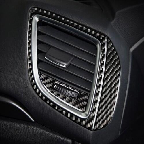 For MAZDA 3 Axela accessories Vent panel decorate Refit carbon fiber automotive interior trim stickers 2014 2017 2018
