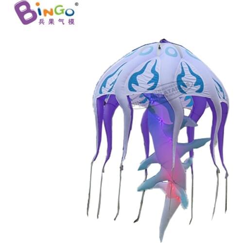 Free Shipping 2mH Inflatable Jellyfish With Lighting For Outdoor Decoration - Toys