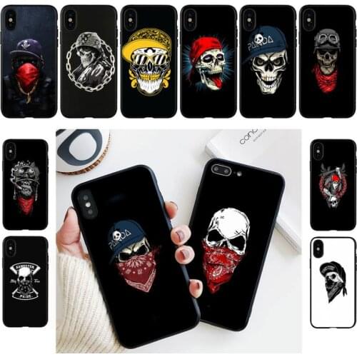 Swag Gangster Monkey Skull Bandana Phone Case For iPhone 11 8 7 6 6S Plus X XS MAX 5 5S se 2020 11 12pro max iphone xr case