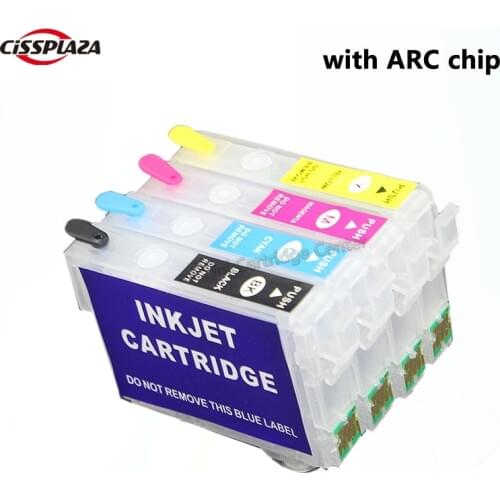CISSPLAZA T1811 T1801 Refillable ink cartridges for XP30 XP102 XP202 XP205 XP302 XP305 XP402 XP405 XP215 XP312 XP415 printer