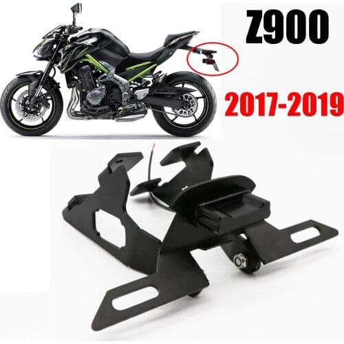 For Kawasaki Z900 Z 900 2017 2018 2019 Motorcycle Rear License Plate Tail Light License Bracket Mount Holder Fender Eliminator