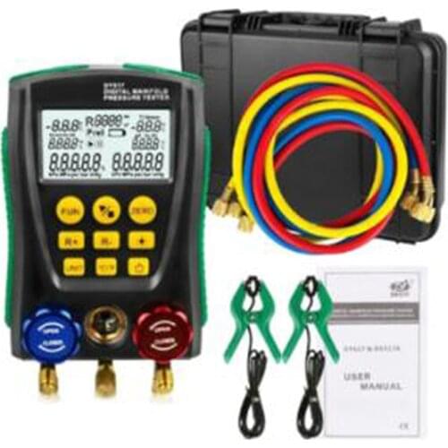 DY517A pressure gauge refrigeration digital vacuum manifold tester instrument HVAC temperature tester valve tool kit