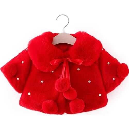 Children Girl Baby Coat Cotton Warm Long-Sleeves Loose Version Jacket Buttons Turn Down Collar Daily Leisure Clothing
