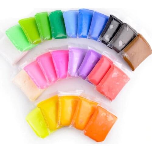 Polymer Clay Super Light Soft Modeling Polymer Clay Plasticine DIY Children Toys Learning Slime Kids Toy