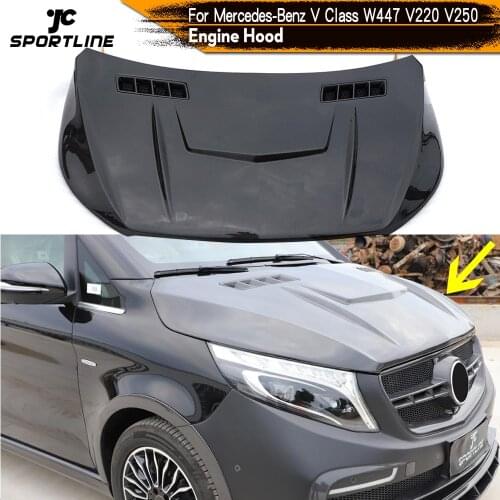 Carbon Fiber Front Bumper Engine Hoods Cover Trims for Mercedes-Benz V Class W447 2015 2016 2017 2018 2019