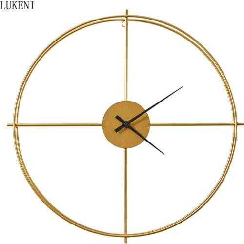 Nordic Style Living Room Home Sofa Background Wall Decoration Light Luxury Iron Clock Wall Hanging Cafe Creative Wall Decoration