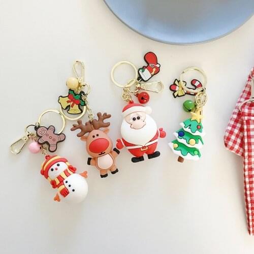 Christmas Gift Doll Keychain Cute Creative Bag Small Pendant Activity Gift Santa Claus Christmas Tree