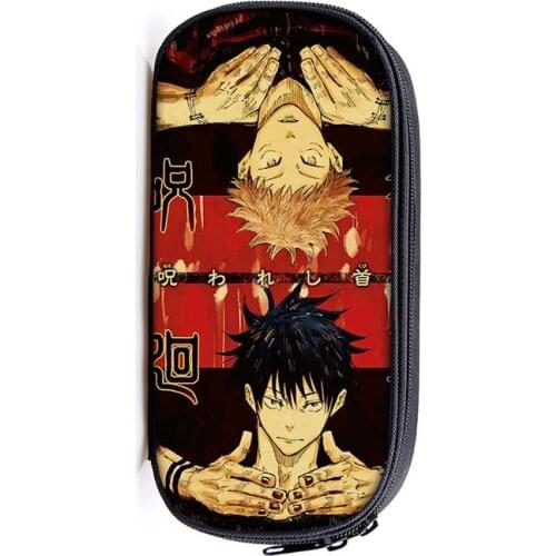Jujutsu Kaisen Yuji Itadori School Supplies Student Pencil Case Cartoon Boys Girls High-capacity Pen Bag Kid Purse Wallet