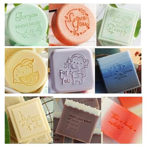 Handmade soap stamp Chapter seal mold mini diy natural patterns 4 -5cm