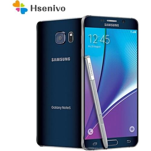 Samsung Galaxy Note5 (USA) N920V Refurbished-Original N920R Nano-SIM 5.7'' Wi-Fi Bluetooth Android cell phone 8MP Wifi GPS phone