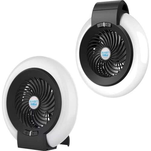 LED charging mini fan night light portable desktop lighting outdoor tent camping office kitchen outdoor USB emergency light