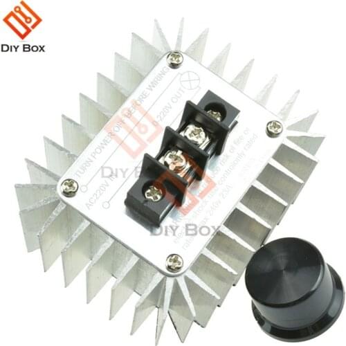 220V 5000W SCR Voltage Regulator Motor Speed Controller Light Dimming Dimmers Thermostat Speed Regulator Governor for LED Light